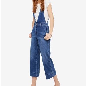Free People A Line crop overalls